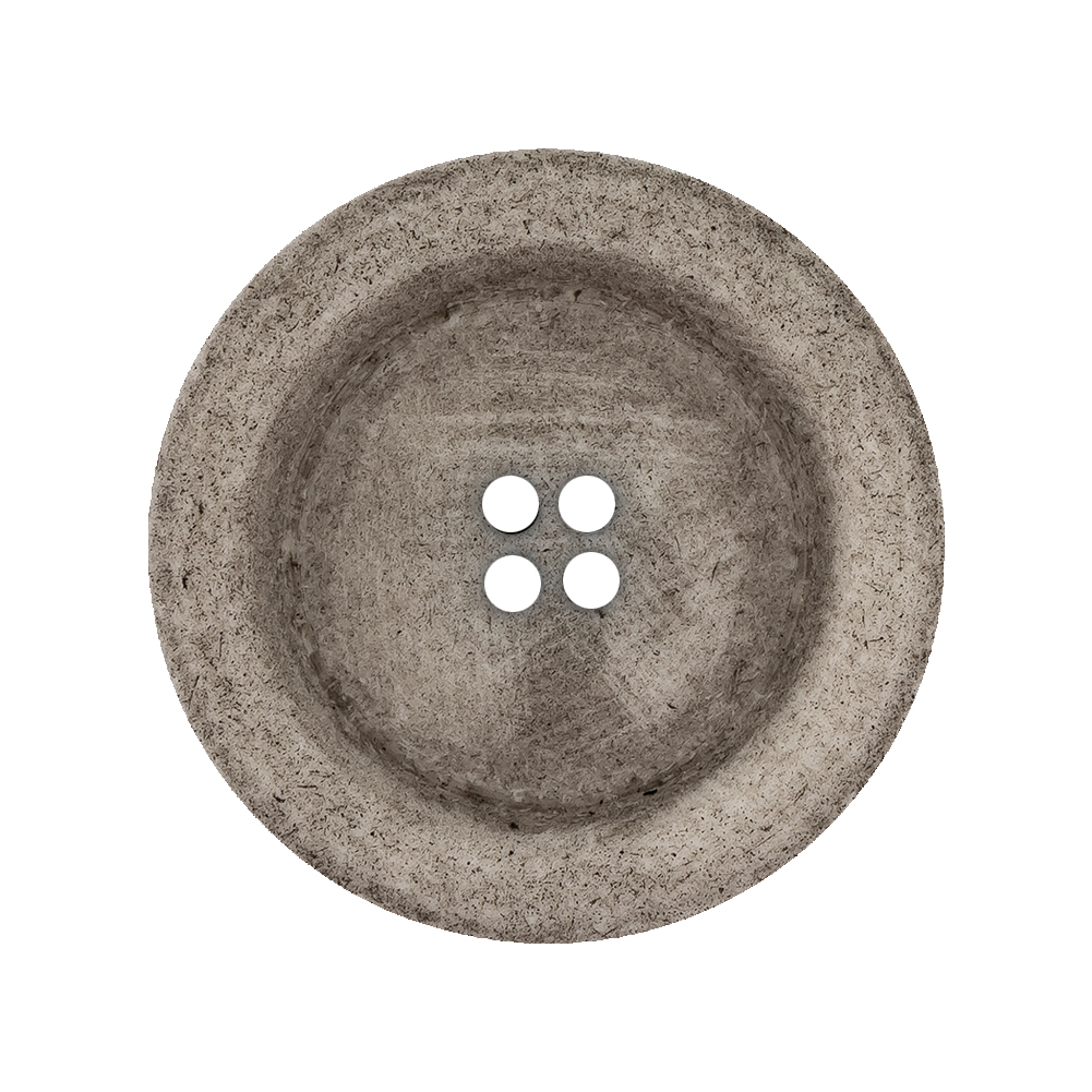 Italian Matte White and Gray Speckled 4-Hole Jacket Button – 44L/28mm Italian Matte White and Gray Speckled 4-Hole Jacket Button – 44L/28mm