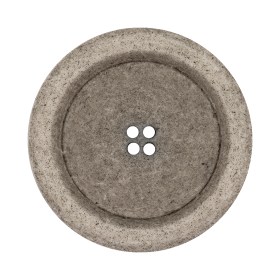 Italian Matte White and Gray Speckled 4-Hole Jacket Button – 54L/34mm Italian Matte White and Gray Speckled 4-Hole Jacket Button – 54L/34mm