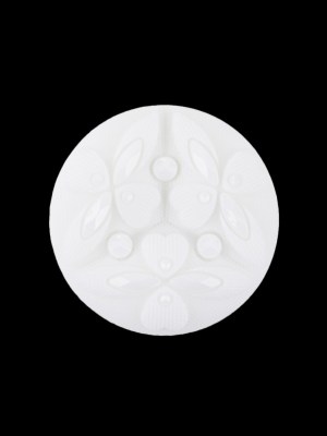 Italian Sugar Swizzle Floral Molded Shank Back Nylon Button – 36L/23mm Italian Sugar Swizzle Floral Molded Shank Back Nylon Button – 36L/23mm