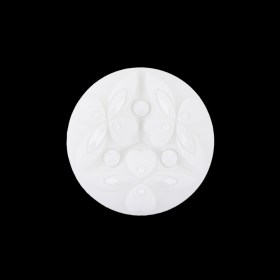 Italian Sugar Swizzle Floral Molded Shank Back Nylon Button – 36L/23mm Italian Sugar Swizzle Floral Molded Shank Back Nylon Button – 36L/23mm