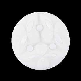 Italian Sugar Swizzle Floral Molded Shank Back Nylon Button – 44L/28mm Italian Sugar Swizzle Floral Molded Shank Back Nylon Button – 44L/28mm