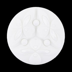 Italian Sugar Swizzle Floral Molded Shank Back Nylon Button – 54L/34mm Italian Sugar Swizzle Floral Molded Shank Back Nylon Button – 54L/34mm