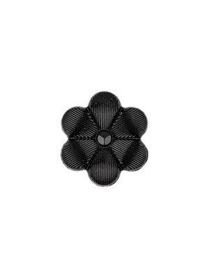 Italian Black Flower Shank Back Nylon Button – 20L/12.5mm Italian Black Flower Shank Back Nylon Button – 20L/12.5mm