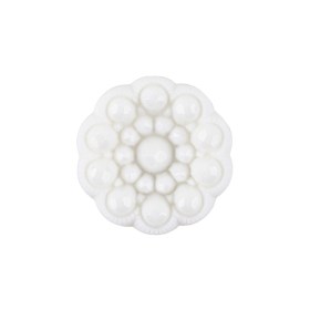 Italian White Decorative Circles Floral Shank Back Button – 36L/23mm Italian White Decorative Circles Floral Shank Back Button – 36L/23mm