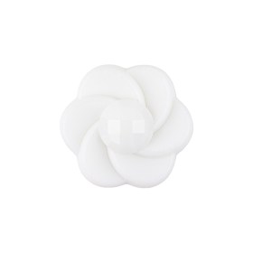 Italian White Floral and Geometric Shank Back Nylon Button – 36L/23mm Italian White Floral and Geometric Shank Back Nylon Button – 36L/23mm
