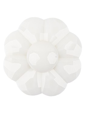 Italian White Faceted Shank Back Flower Button – 44L/28mm Italian White Faceted Shank Back Flower Button – 44L/28mm