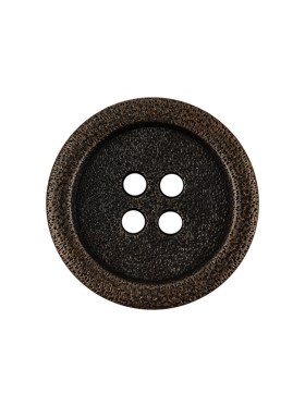 Italian Bronze Shallow Plate 4-Hole Metal Look Coat Button – 36L/23mm Italian Bronze Shallow Plate 4-Hole Metal Look Coat Button – 36L/23mm