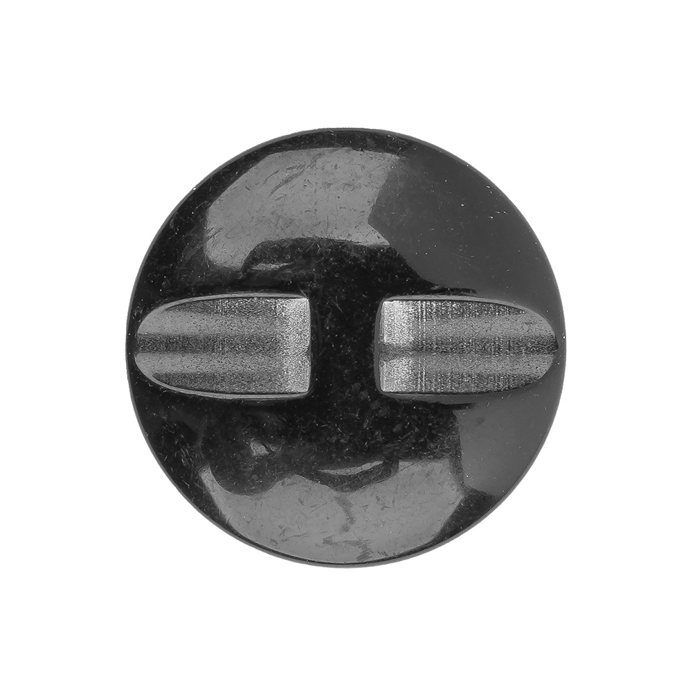 Italian Black Faceted Metal Look Self Back Button – 40L/25.5mm Italian Black Faceted Metal Look Self Back Button – 40L/25.5mm