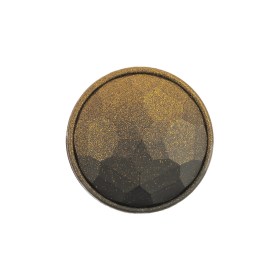 Italian Matte Brass Faceted Metal Look Shank Back Button – 36L/23mm Italian Matte Brass Faceted Metal Look Shank Back Button – 36L/23mm