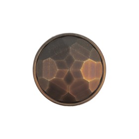 Italian Matte Bronze Faceted Metal Look Shank Back Button – 36L/23mm Italian Matte Bronze Faceted Metal Look Shank Back Button – 36L/23mm