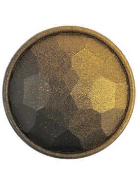 Italian Matte Brass Faceted Metal Look Shank Back Button – 44L/28mm Italian Matte Brass Faceted Metal Look Shank Back Button – 44L/28mm