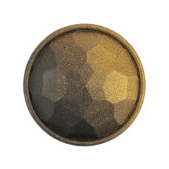 Italian Matte Brass Faceted Metal Look Shank Back Button – 44L/28mm Italian Matte Brass Faceted Metal Look Shank Back Button – 44L/28mm