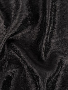 Black Shimmering Tactile Polyester and Cotton Woven Black Shimmering Tactile Polyester and Cotton Woven