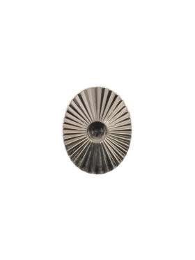 Italian Gunmetal Radiating Metal Look Shank Back Oval Button – 20L/12.5mm Italian Gunmetal Radiating Metal Look Shank Back Oval Button – 20L/12.5mm