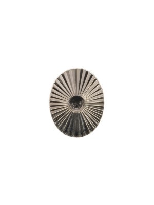 Italian Gunmetal Radiating Metal Look Shank Back Oval Button – 20L/12.5mm Italian Gunmetal Radiating Metal Look Shank Back Oval Button – 20L/12.5mm