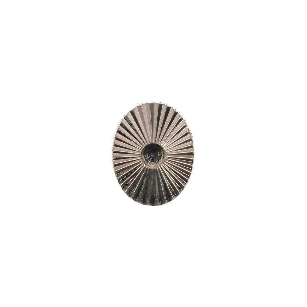 Italian Gunmetal Radiating Metal Look Shank Back Oval Button – 20L/12.5mm Italian Gunmetal Radiating Metal Look Shank Back Oval Button – 20L/12.5mm