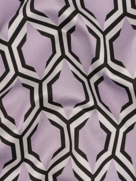 Stretch Cotton Sateen – Pale Lavender Honeycomb Geometric – Sweet as Honey Print – Mood Exclusive Wisteria Collection Stretch Cotton Sateen – Pale Lavender Honeycomb Geometric – Sweet as Honey Print – Mood Exclusive Wisteria Collection