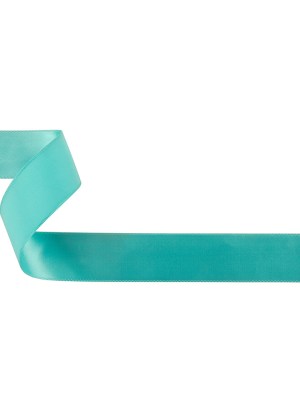 Aqua Single Faced Satin Ribbon – 1″ Aqua Single Faced Satin Ribbon – 1″