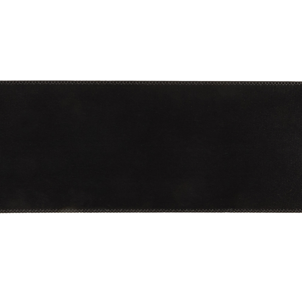 Anthracite Single Faced Satin Ribbon - 1.5"