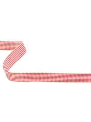 Hot Pink and Dew Houndstooth Check Woven Ribbon – 0.625″ Hot Pink and Dew Houndstooth Check Woven Ribbon – 0.625″
