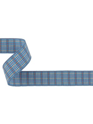 Blue, Red and White Plaid Woven Ribbon – 1″ Blue, Red and White Plaid Woven Ribbon – 1″