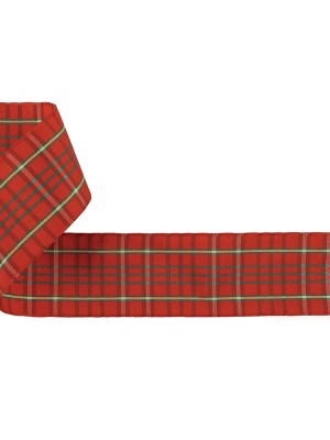 Red, Green, and Yellow Plaid Woven Ribbon – 1.5″ Red, Green, and Yellow Plaid Woven Ribbon – 1.5″