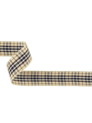 Astral Aura, Brown and Vanilla Ice Plaid Woven Ribbon – 1″ Astral Aura, Brown and Vanilla Ice Plaid Woven Ribbon – 1″