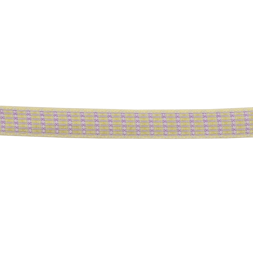 Lavender, Lemon, and Tofu Rectangles Jacquard Ribbon - 0.375"