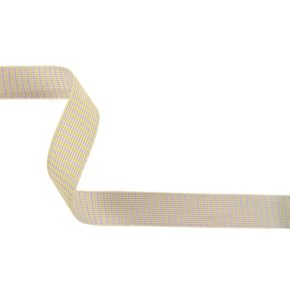 Lavender, Lemon and Tofu Rectangles Jacquard Ribbon – 1″ Lavender, Lemon and Tofu Rectangles Jacquard Ribbon – 1″