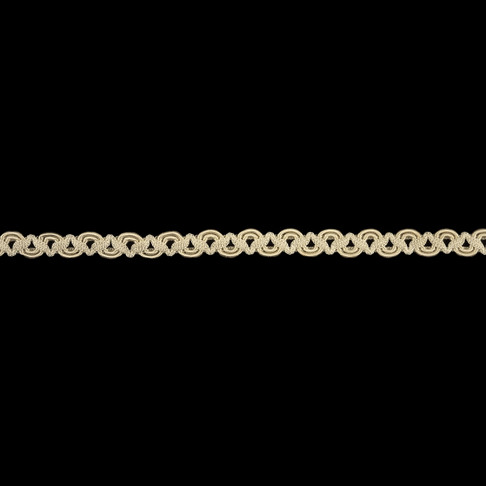 White Swan Waves and Zig Zags Gimp Braided Trim – 0.375″ White Swan Waves and Zig Zags Gimp Braided Trim – 0.375″
