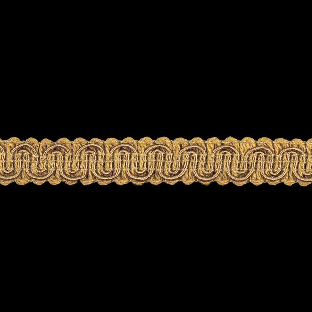 Taupe Wavy Braided Trim - 0.5"