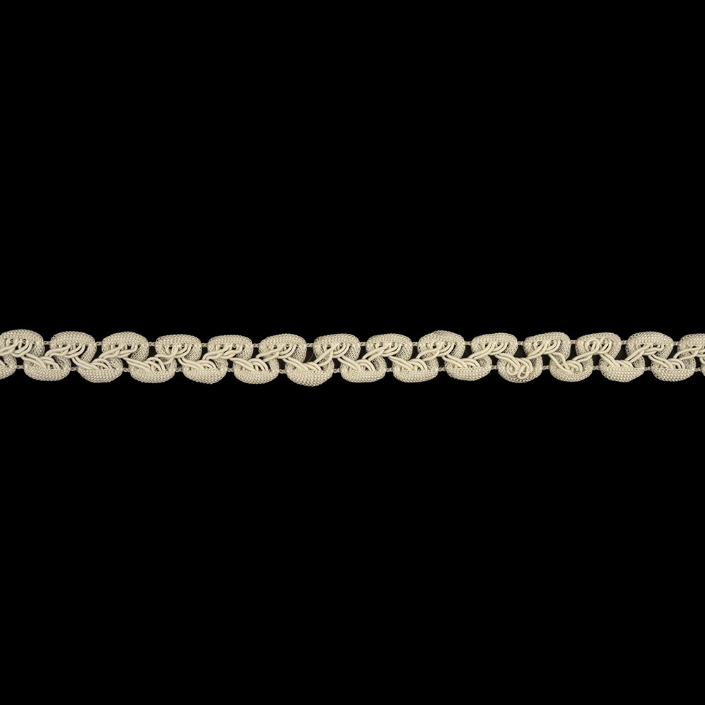 Cannoli Cream Loops and Waves Braided Trim – 0.5″ Cannoli Cream Loops and Waves Braided Trim – 0.5″