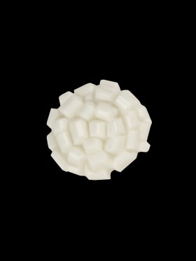 Italian White Abstract Floral Textured Shank Back Button – 24L/15mm Italian White Abstract Floral Textured Shank Back Button – 24L/15mm