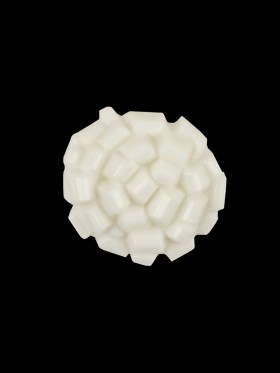 Italian White Abstract Floral Textured Shank Back Button – 30L/19mm Italian White Abstract Floral Textured Shank Back Button – 30L/19mm