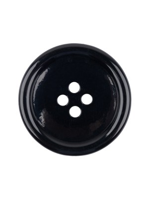 Black Shallow Plate 4-Hole Plastic Suit Button – 38L/24mm Black Shallow Plate 4-Hole Plastic Suit Button – 38L/24mm