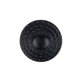 Black Tiny Mound Rope Textured Shank Back Button – 34L/21.5mm Black Tiny Mound Rope Textured Shank Back Button – 34L/21.5mm