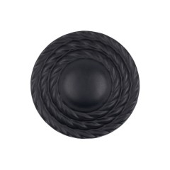 Black Tiny Mound Rope Textured Shank Back Button – 40L/25.5mm Black Tiny Mound Rope Textured Shank Back Button – 40L/25.5mm