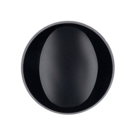 Black Concave Oval and Beveled Edge Glass Shank Back Button – 42L/27mm Black Concave Oval and Beveled Edge Glass Shank Back Button – 42L/27mm