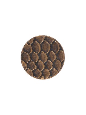 Italian Bronze Scales Shank Back Metal Button – 24L/15mm Italian Bronze Scales Shank Back Metal Button – 24L/15mm