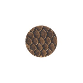 Italian Bronze Scales Shank Back Metal Button – 24L/15mm Italian Bronze Scales Shank Back Metal Button – 24L/15mm