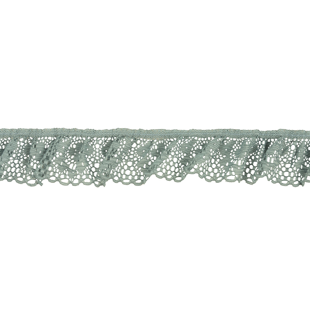 Arona Floral Ruffled Lace Trim - 1.5"