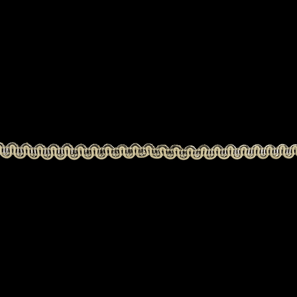 Icicle and Metallic Silver Waves Gimp Braided Trim – 0.25″ Icicle and Metallic Silver Waves Gimp Braided Trim – 0.25″