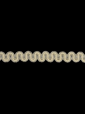 Sugar Swizzle and Metallic Silver Waves Gimp Braided Trim – 0.5″ Sugar Swizzle and Metallic Silver Waves Gimp Braided Trim – 0.5″