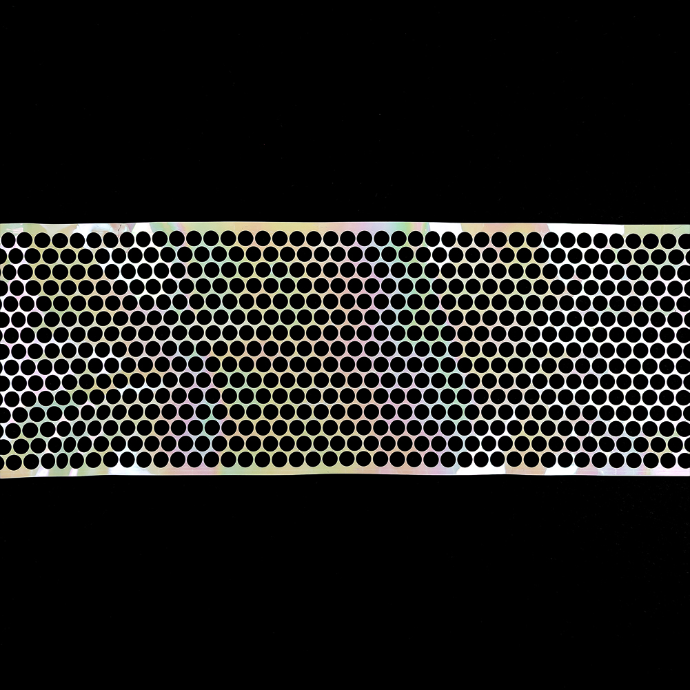 Iridescent Off-White Perforated Vinyl Trim – 3.25″ Iridescent Off-White Perforated Vinyl Trim – 3.25″