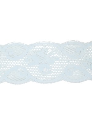 Pale Blue Classical Floral Lace Trim – 3″ Pale Blue Classical Floral Lace Trim – 3″