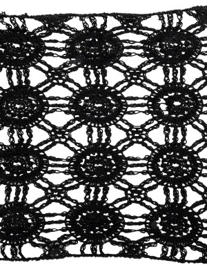 Black Medallions Cotton Blend Crochet Lace Trim – 11.5″ Black Medallions Cotton Blend Crochet Lace Trim – 11.5″