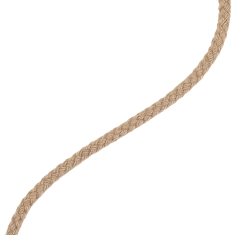 Dark Tan Rustic Cotton Blend Braided Cord – 3mm Dark Tan Rustic Cotton Blend Braided Cord – 3mm