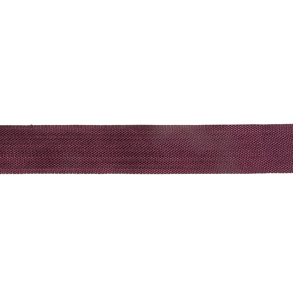 Aubergine Woven Edge Rayon Seam Binding - 0.5"