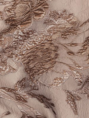 Metallic Rose Gold Floral Luxury Burnout Brocade Metallic Rose Gold Floral Luxury Burnout Brocade