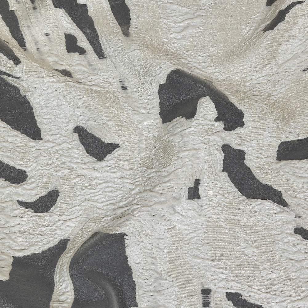 Metallic Cream Marbled Veins Luxury Burnout Brocade Panel Metallic Cream Marbled Veins Luxury Burnout Brocade Panel